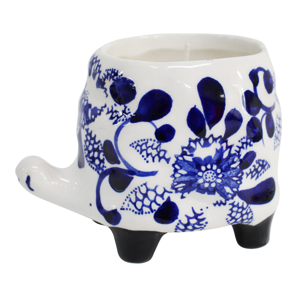 LVD Ceramic 12cm Scented Tealight Candle Turtle Hamptons Floral Home Fragrance Decor