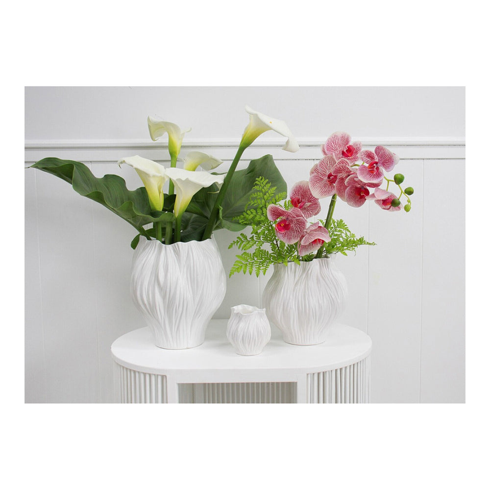 LVD Ceramic 10cm Scented Tealight Candle Bud Home Fragrance Decorative Display White — image 2