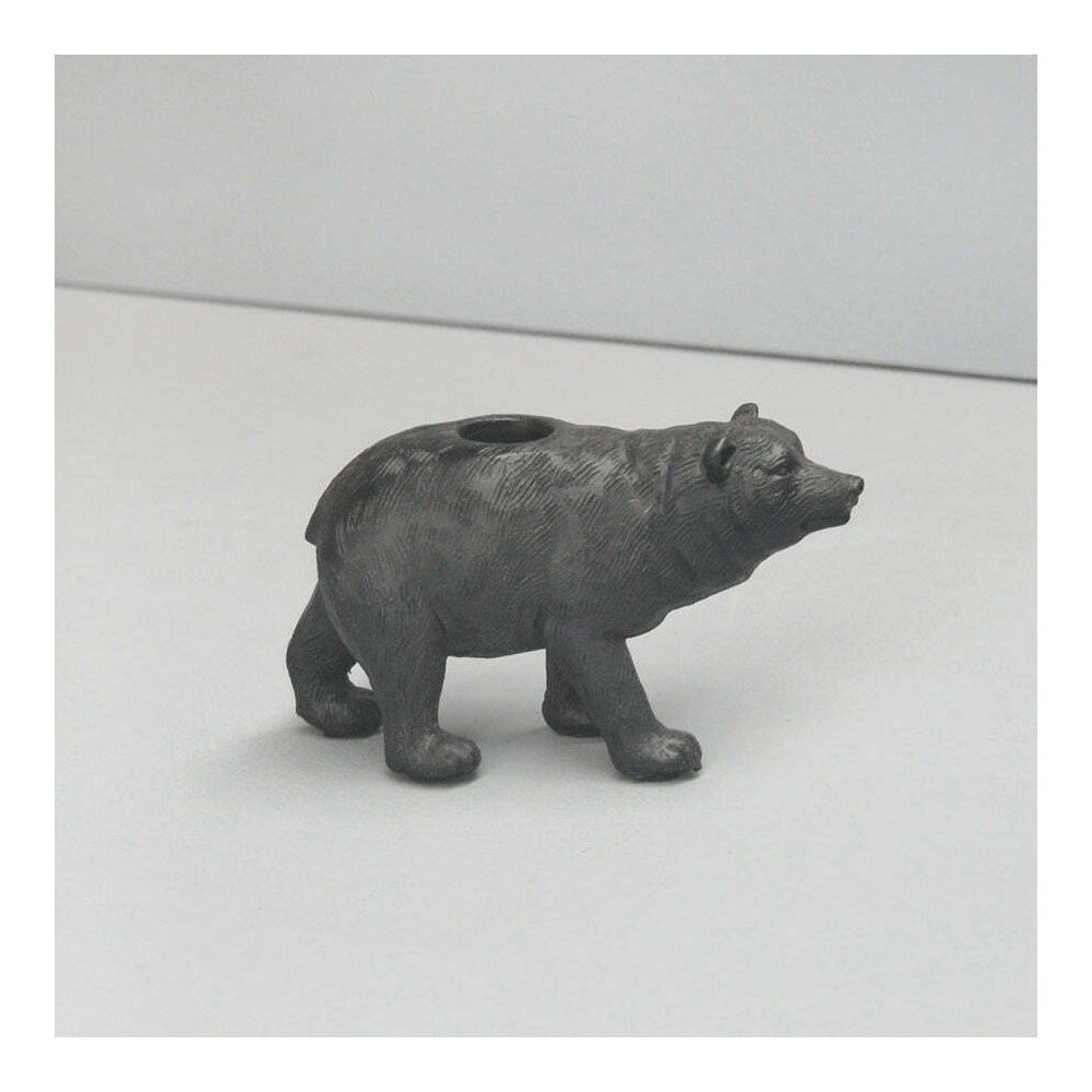 White Moose Resin Bear Candle Holder Home Tabletop Ornament Decor Black (2 Pack) — image 2