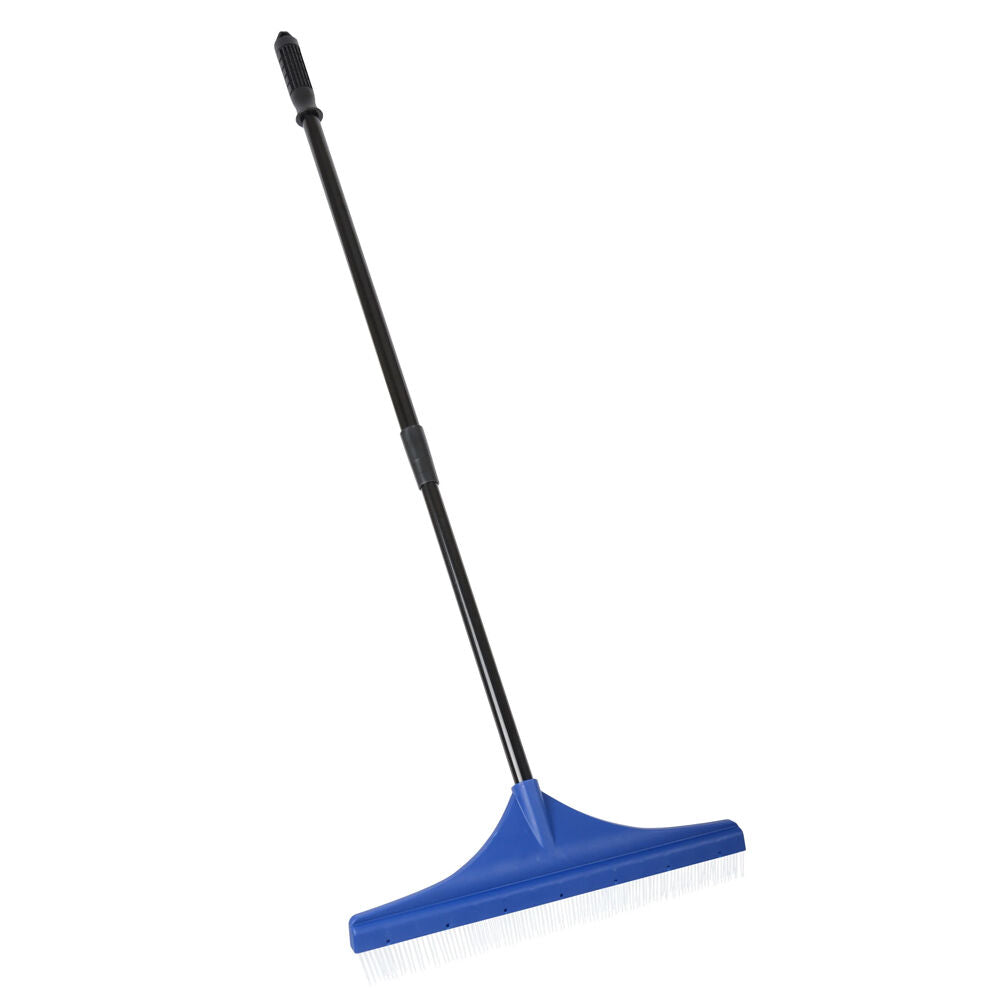 Cleanstar Blue Cleanstar 18 Inch Carpet & Artifical Turf Grass Rake w/ Telescopic Rod