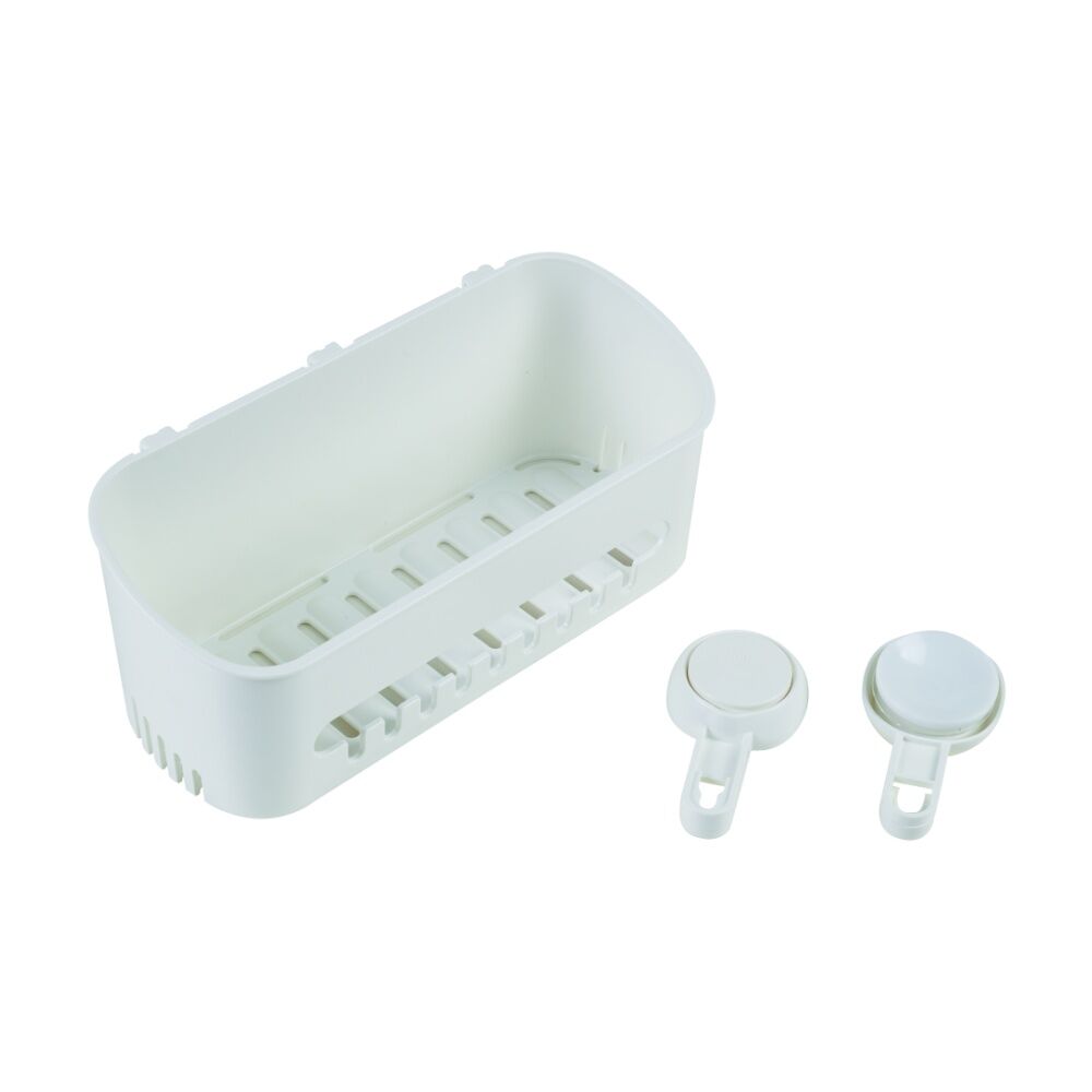 Companion Suction Shelf Bathroom Storage Multiple Hooks Drainage 10kg (2 Pack) — image 6