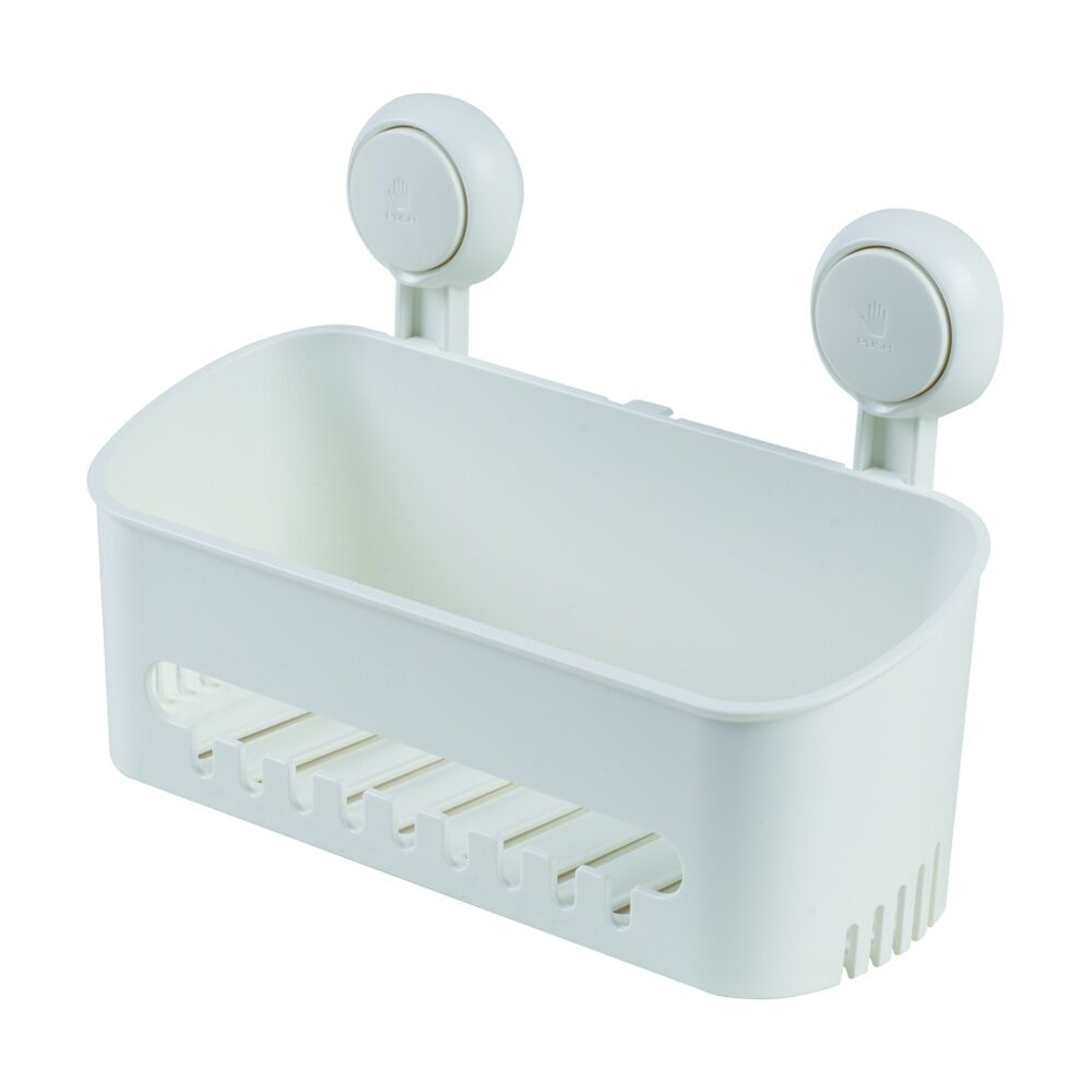 Companion Suction Shelf Bathroom Storage Multiple Hooks Drainage 10kg (4 Pack) — image 2