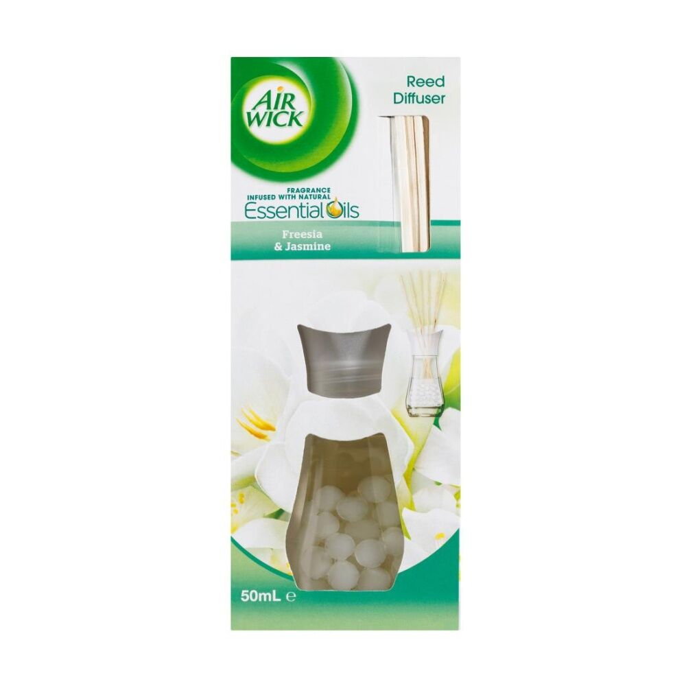 Air Wick Reed Diffuser Essential Oils Freesia And Jasmine 50mL (4 Pack) — image 2