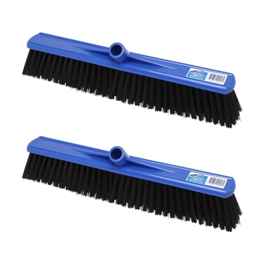 Edco Premium Platform Broom Head Indoor & Outdoor Medium Fill 600ml (2 Pack)