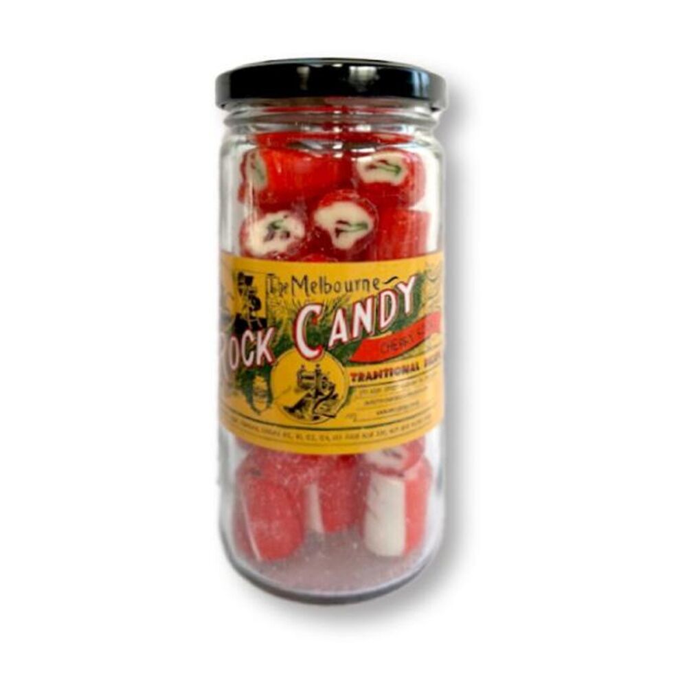 Melbourne Rock Candy Tradition Hard Boiled Sweets Lollies Cherry