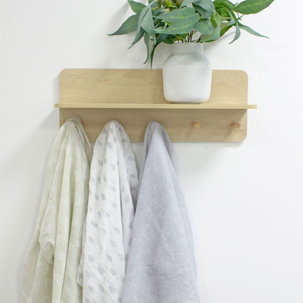 Bubba Blue 2x3pc Cotton Bamboo Baby Muslin Wraps Nordic Soft 120cm (2 Pack) — image 8