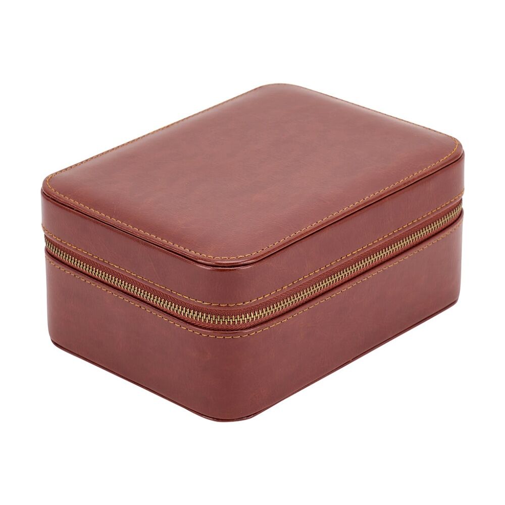 Annabel Trends 8.5x13.5cm Gentlemans Jewellery Travel Watch Box w/ Vegan Leather — image 2