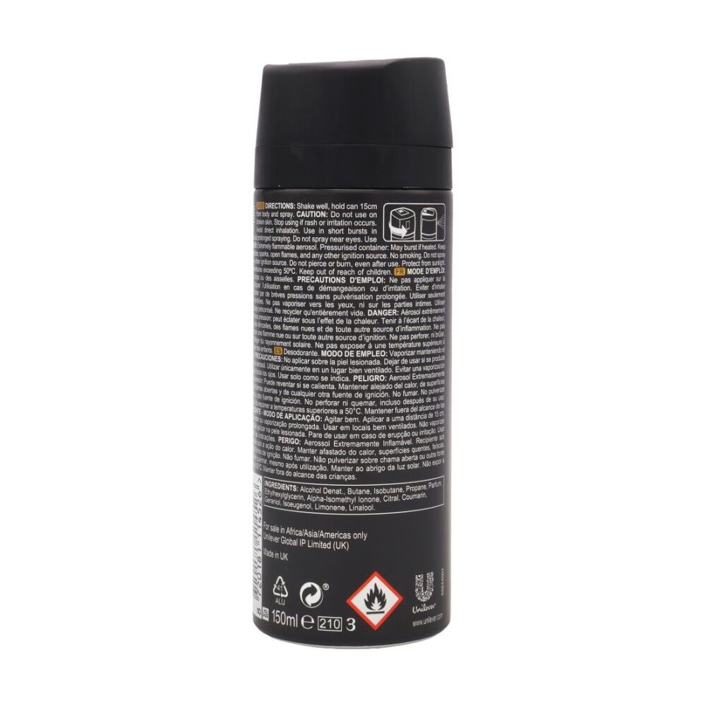 Axe 48H Deodorant Body Spray Gold Temptation Fresh 150mL (12 Pack) — image 3
