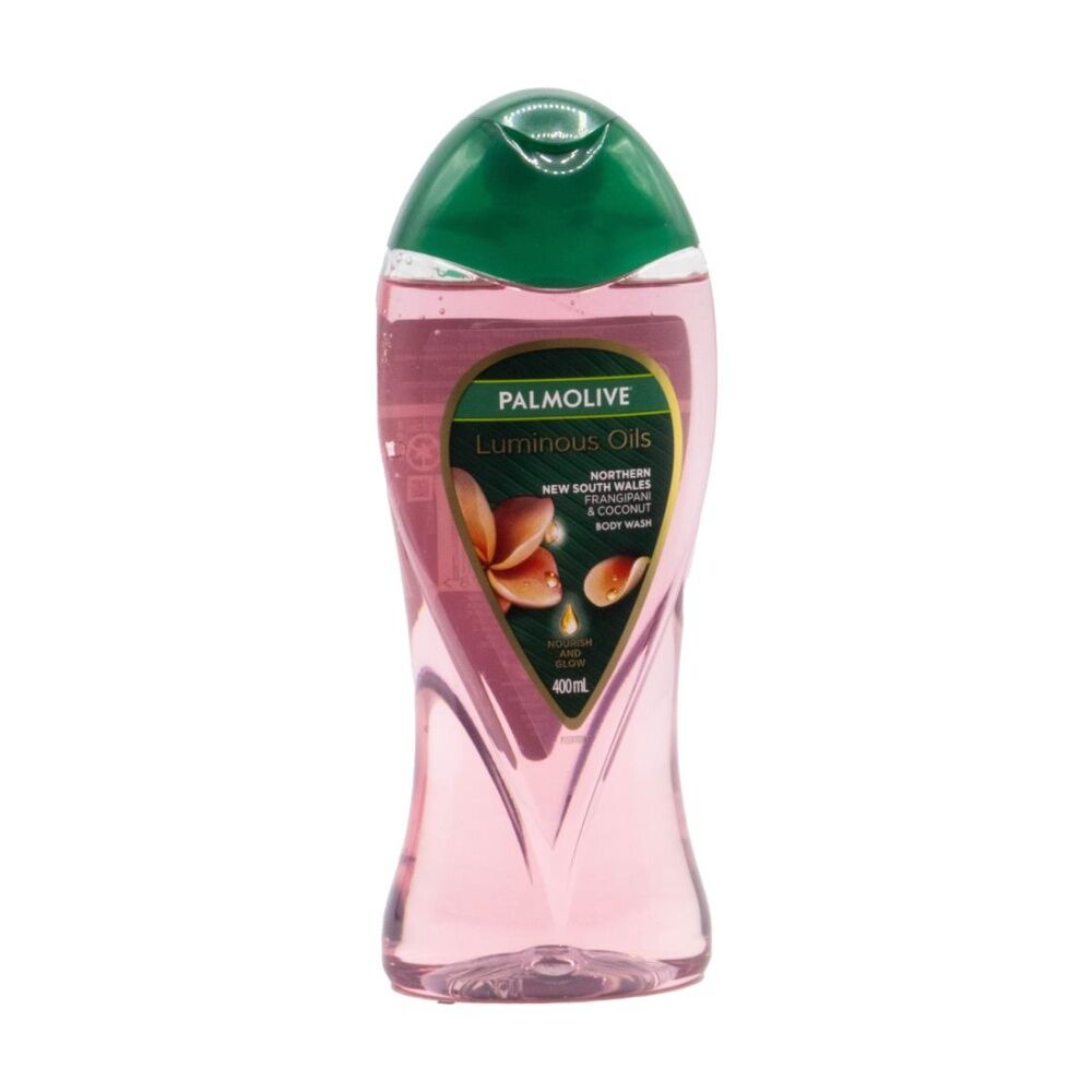 Palmolive 400ml Frangipani Coconut Nourish Glow Luminous Oils Body Wash