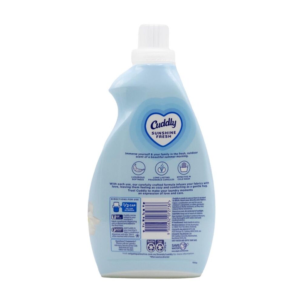 Cuddly Sunshine Fresh Concentrated Laundry Fabric Softener/Conditioner 1L — image 2