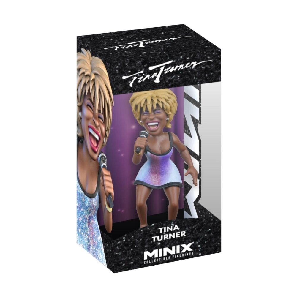 Minix Tina Turner 116 Collectible Figurine - Sparkly Sleeveless Dress with Microphone - Display Packaging — image 2