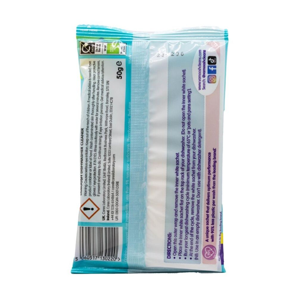 Vamoosh Dishwasher Cleaner 6 In 1 Action Hygienic Super Fresh 50g Vamoosh — image 2