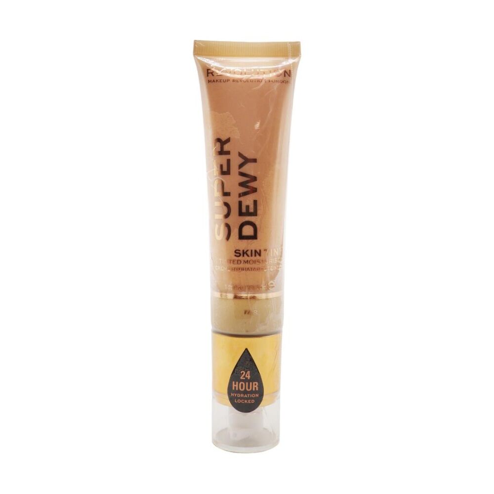 Revolution 15mL Super Dewy Tinted Moisturiser Fair - Lightweight Hydrating Foundation Fair 15ml
