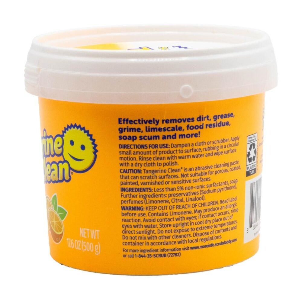 Scrub Daddy Tangerine Clean Natural Scouring Paste Fresh Orange Scent 500g (12 Pack) — image 4