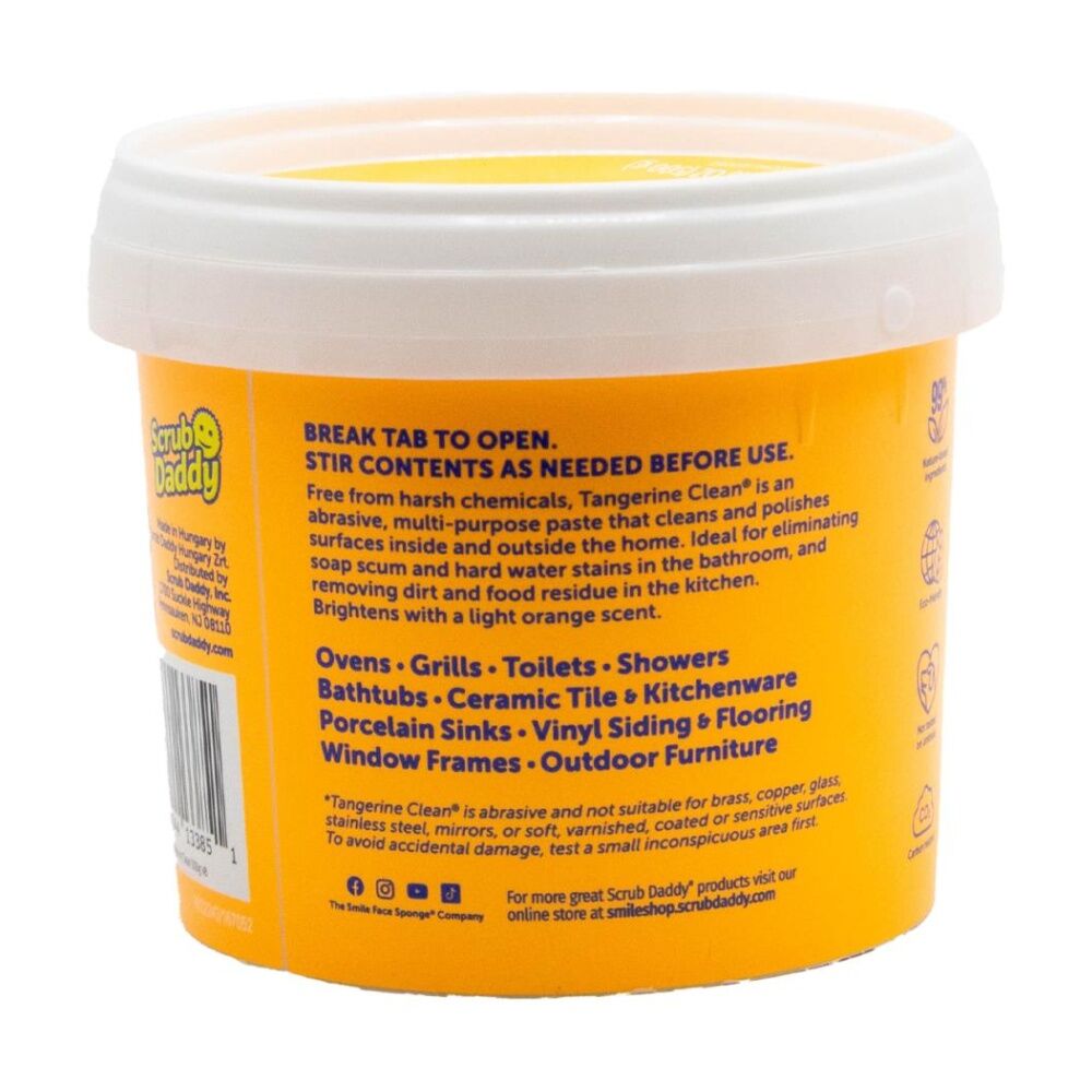 Scrub Daddy Tangerine Clean Natural Scouring Paste Fresh Orange Scent 500g (6 Pack) — image 3