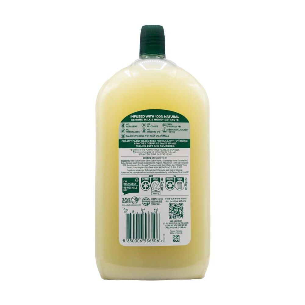 Palmolive 1L Vitamin E Milk & Honey Antibacterial Hand Wash Refill Bottle — image 2