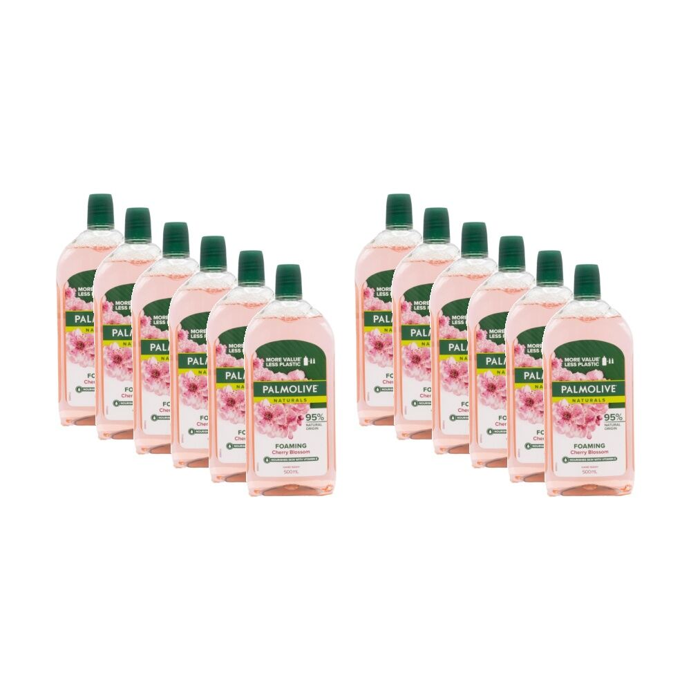 Palmolive Foaming Antibacterial Handwash Refill Cherry Blossom 500ml (12 Pack)