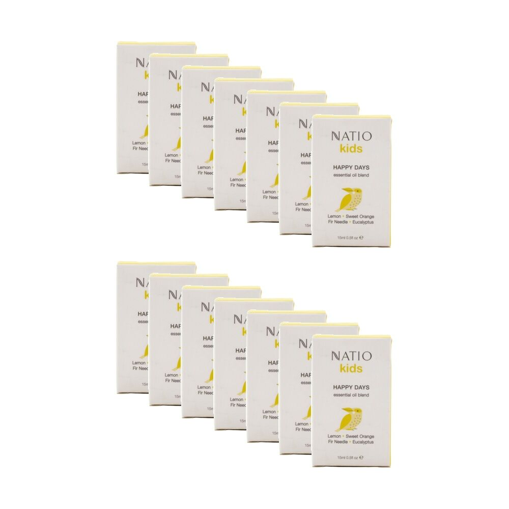 Natio Essential Oil Blend Kids Happy Days Lemon Sweet Orange 15mL (14 Pack)