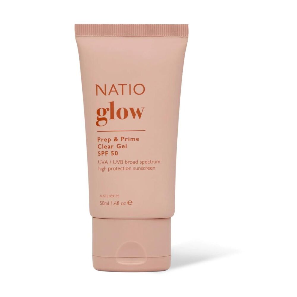 Natio Prep Prime Glow Clear Gel Broad Spectrum SPF50 High Protection 50mL (12 Pack) — image 2
