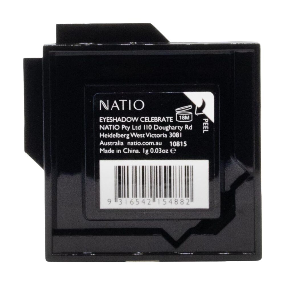 Natio 1g Eyeshadow Celebration - Single Shade - Smooth Application - Compact Size Celebration 1g — image 2