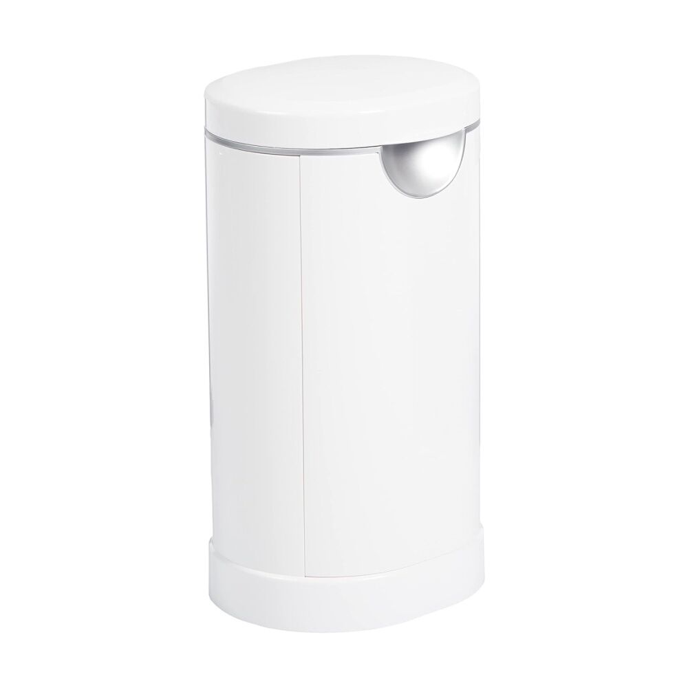 Munchkin White 30L Baby Diaper Pail Self-Sealing Nappy Bin w/ Starter Refill