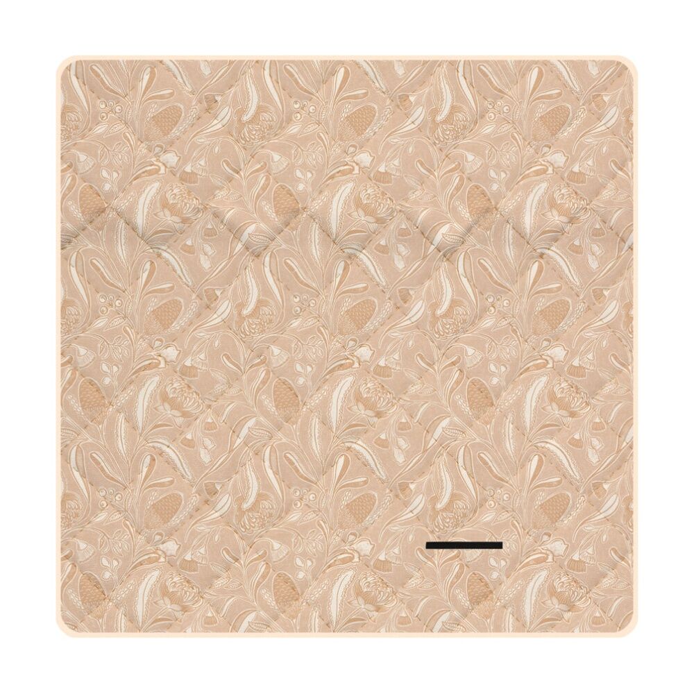 Annabel Trends 2x2m Picnic Mat Trailing Natives Tan w/ Extendable Strap — image 2