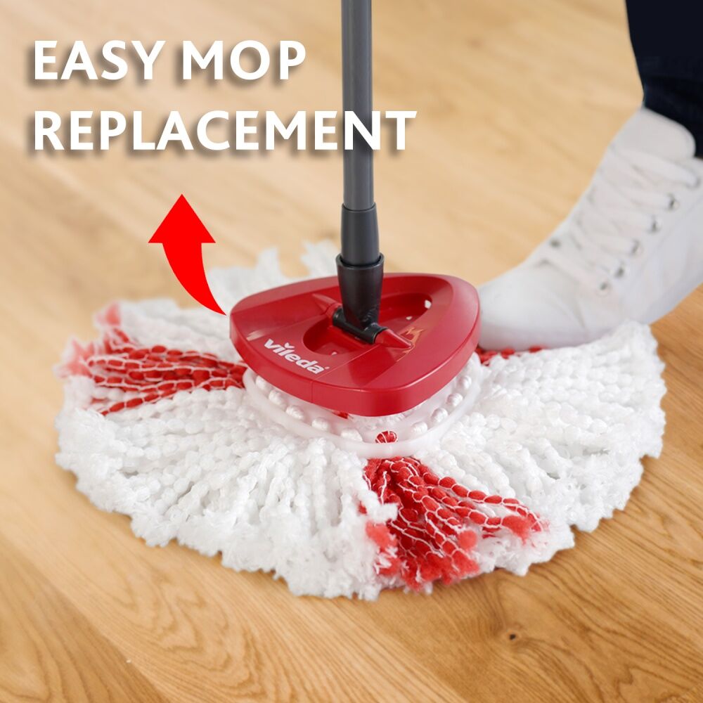 Vileda Easy Wring Clean Spin Mop Refill 2in1 Microfibre Power Red (6 Pack) — image 3