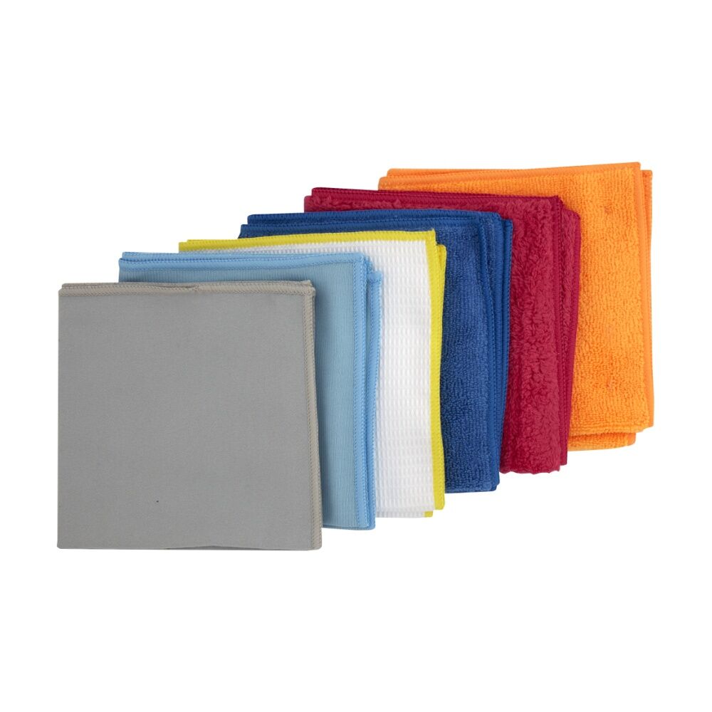 Oates Antibacterial Microfibre Cloth Set Colour Coded Hygienic (6 Pieces) — image 2