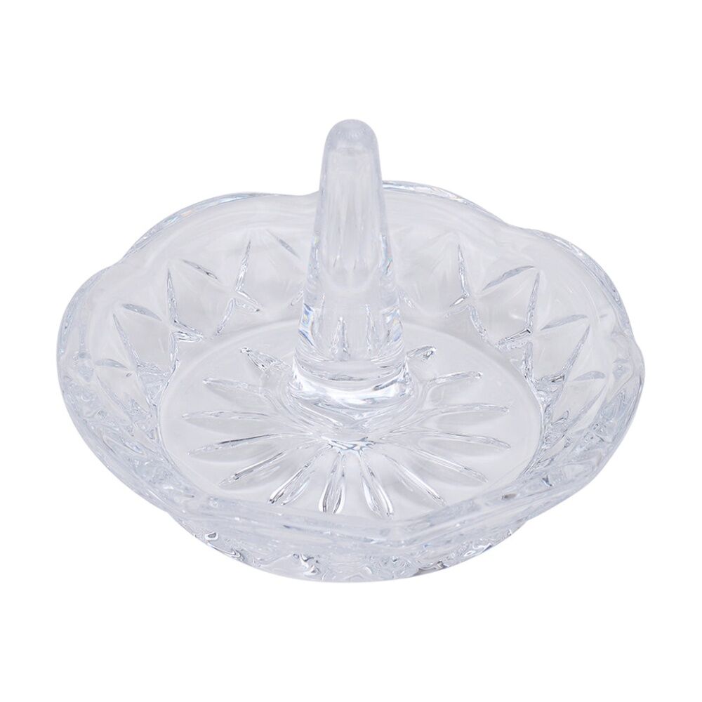 Annabel Trends Glass Jewellery/Ring Luxe Round Holder Organiser Clear (3 Pack) — image 2