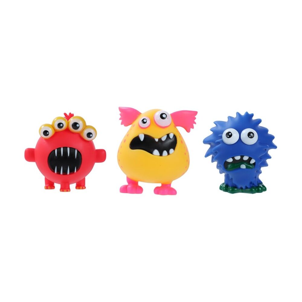 Paws and Claws Assorted Vinyl Crazy Monster Squeaky Dog Pet Toy 9.5x8.5cm — image 2