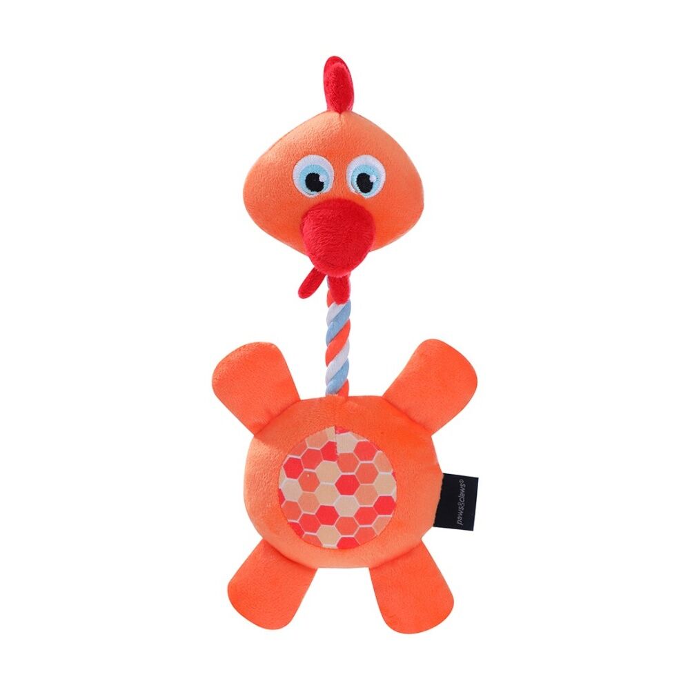 Paws and Claws Plush Farm Animals Dog Pet Toy 31-35cm w/ Squeaker Assorted (6 Pack) — image 5