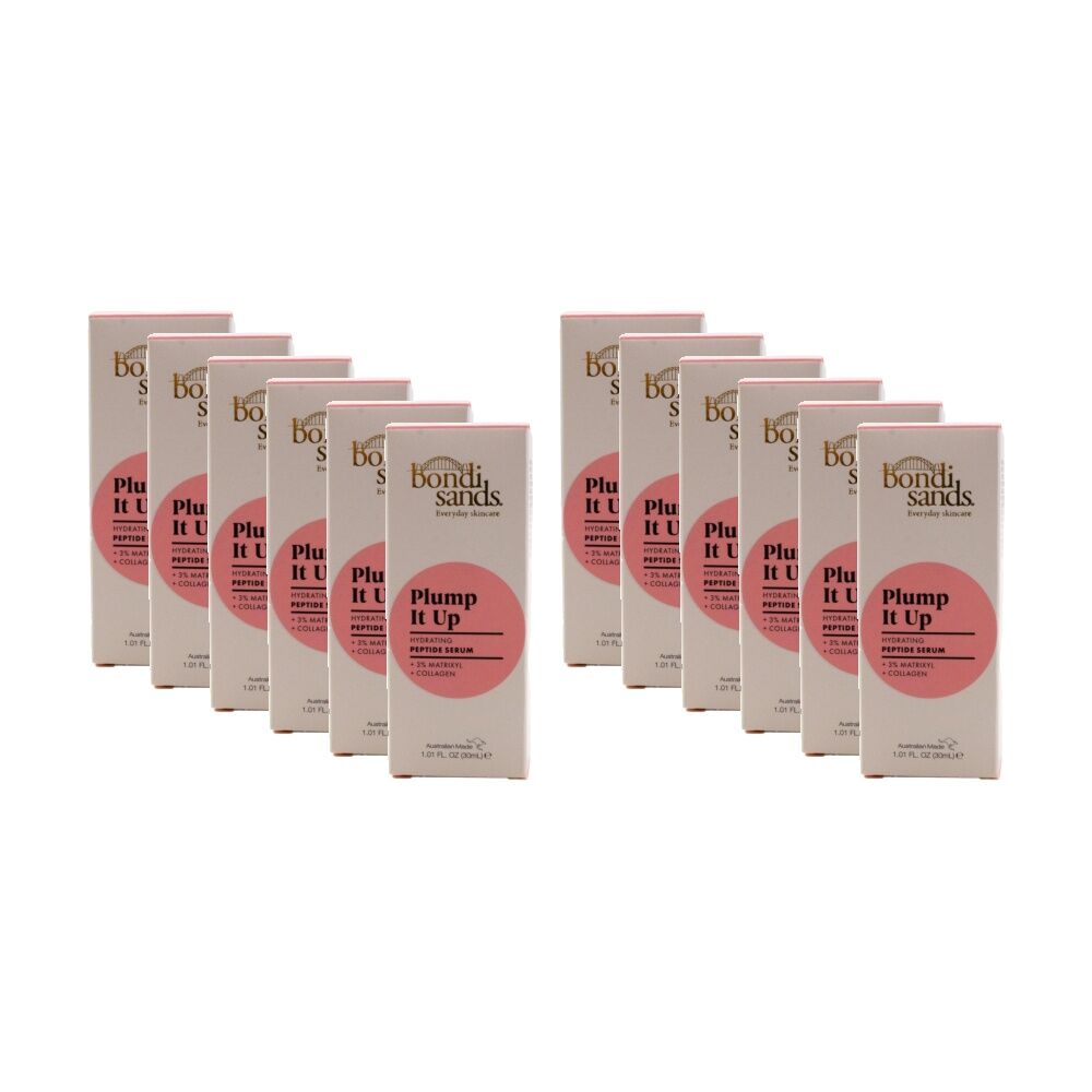 Bondi Sands Peptide Serum Plump It Up Hydrating Matrixyl Collagen 30mL (12 Pack)