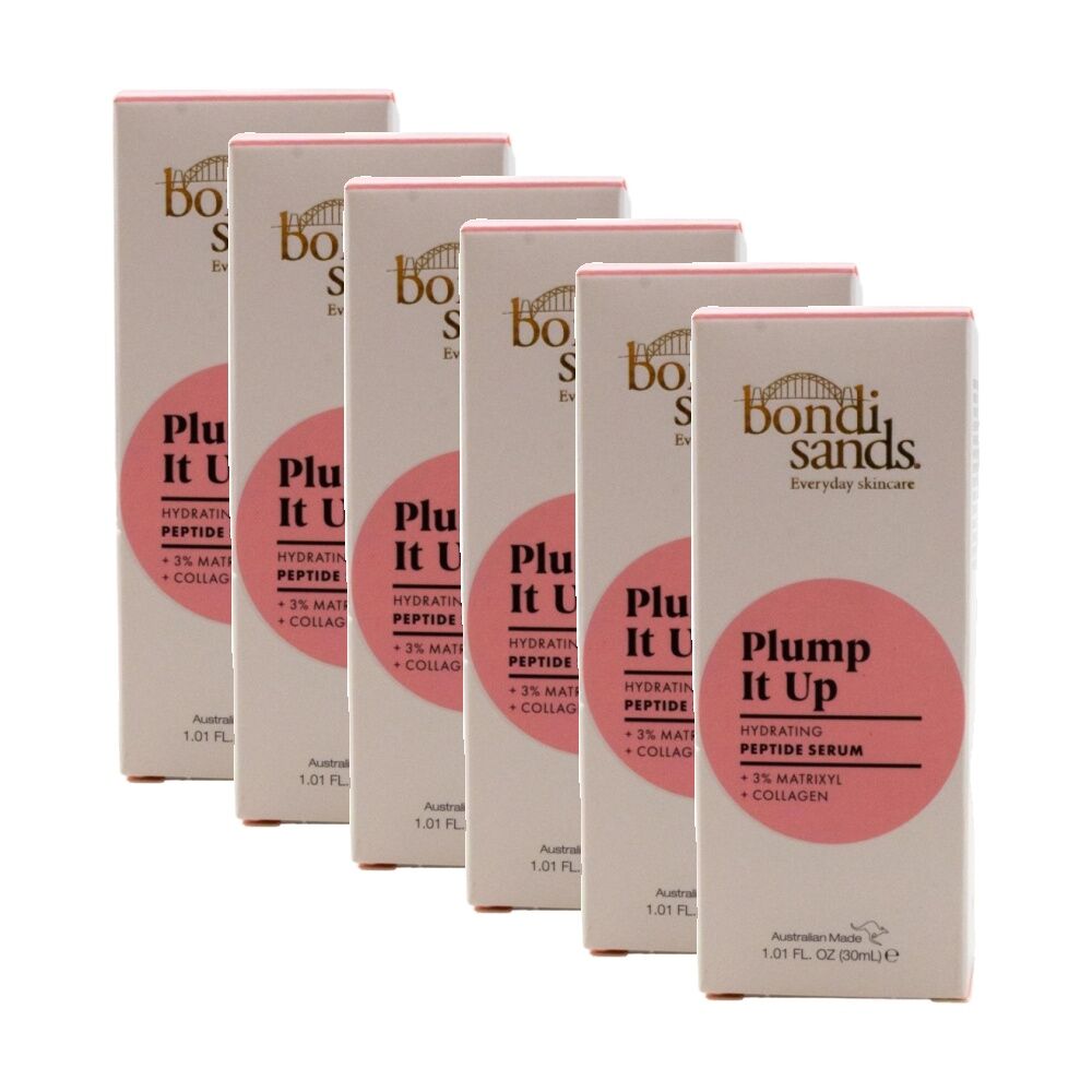 Bondi Sands Peptide Serum Plump It Up Hydrating Matrixyl Collagen 30mL (6 Pack)