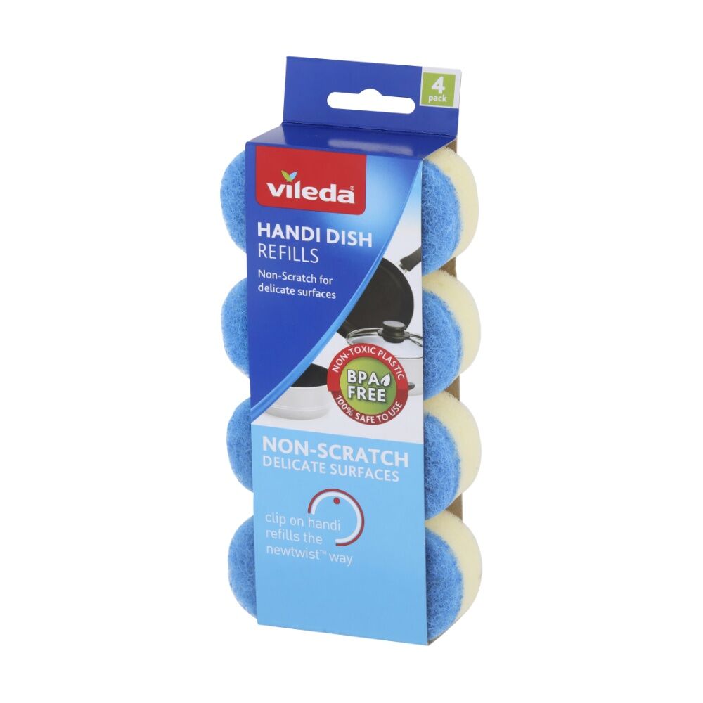 Vileda Handi Dish Non-Scratch Refills Gentle Cleaning Sponges (4 Pieces) — image 2