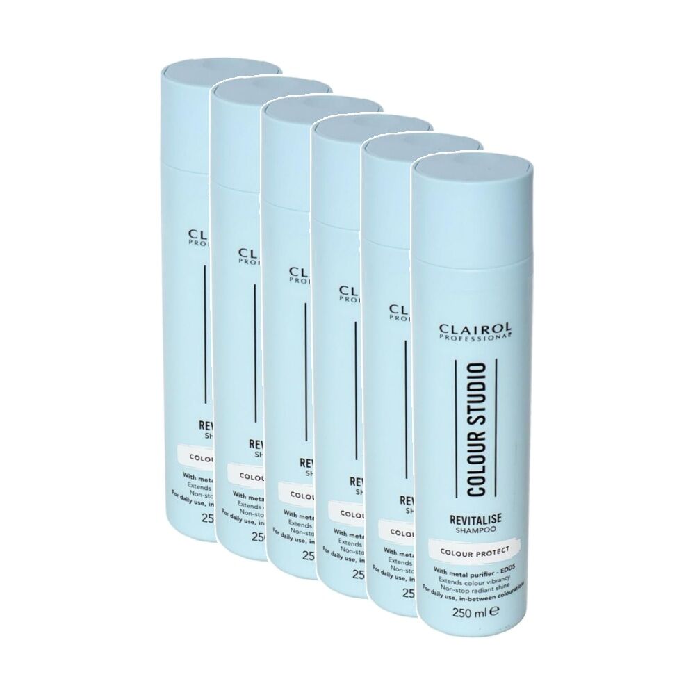 Clairol 6pk Professional Colour Studio Revitalise Shampoo Protect 250ml