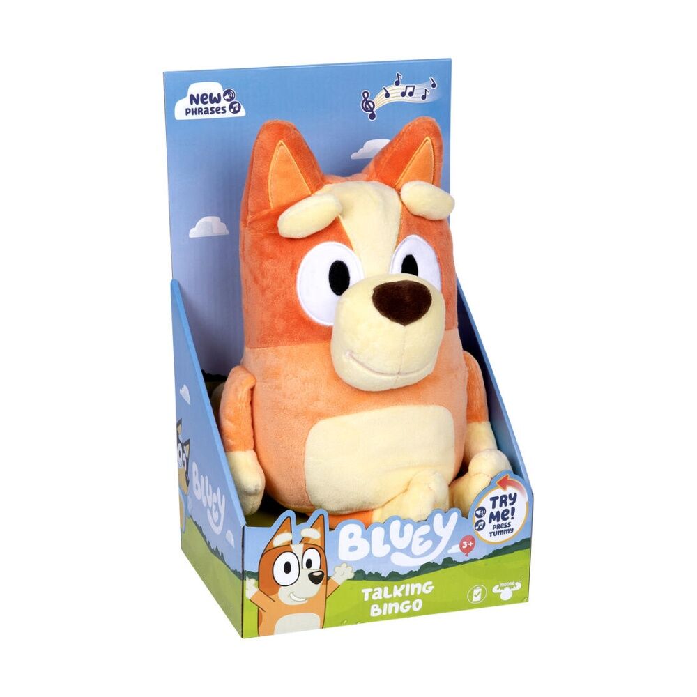 Bluey S2 Talking SFX Plush Bingo Single Pack 12 Inch Soft Deluxe Fabric With 9 Phrases