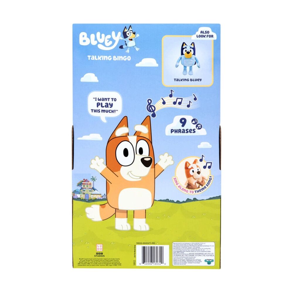 Bluey S2 Talking SFX Plush Bingo Single Pack 12 Inch Soft Deluxe Fabric With 9 Phrases — image 6