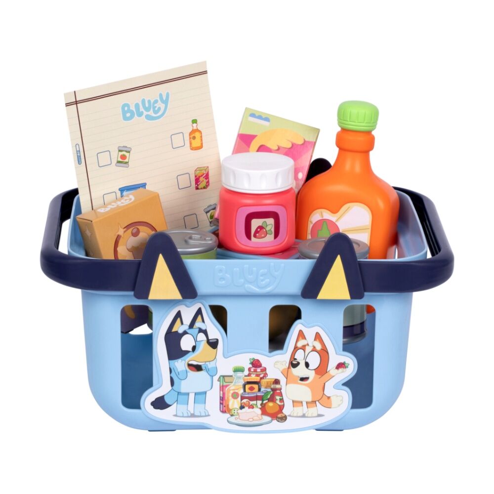 Bluey Role Play Shopping Basket Toy For Kids Bluey