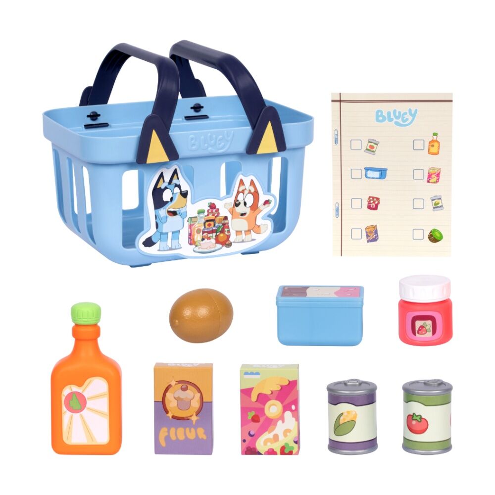 Bluey Role Play Shopping Basket Toy For Kids Bluey — image 2