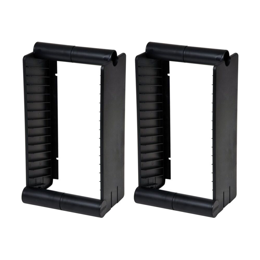 Fischer Plastic 15 Unit Bluray Rack / Stand Blu-Ray Disc Blu-ray Holder (2 Pack)