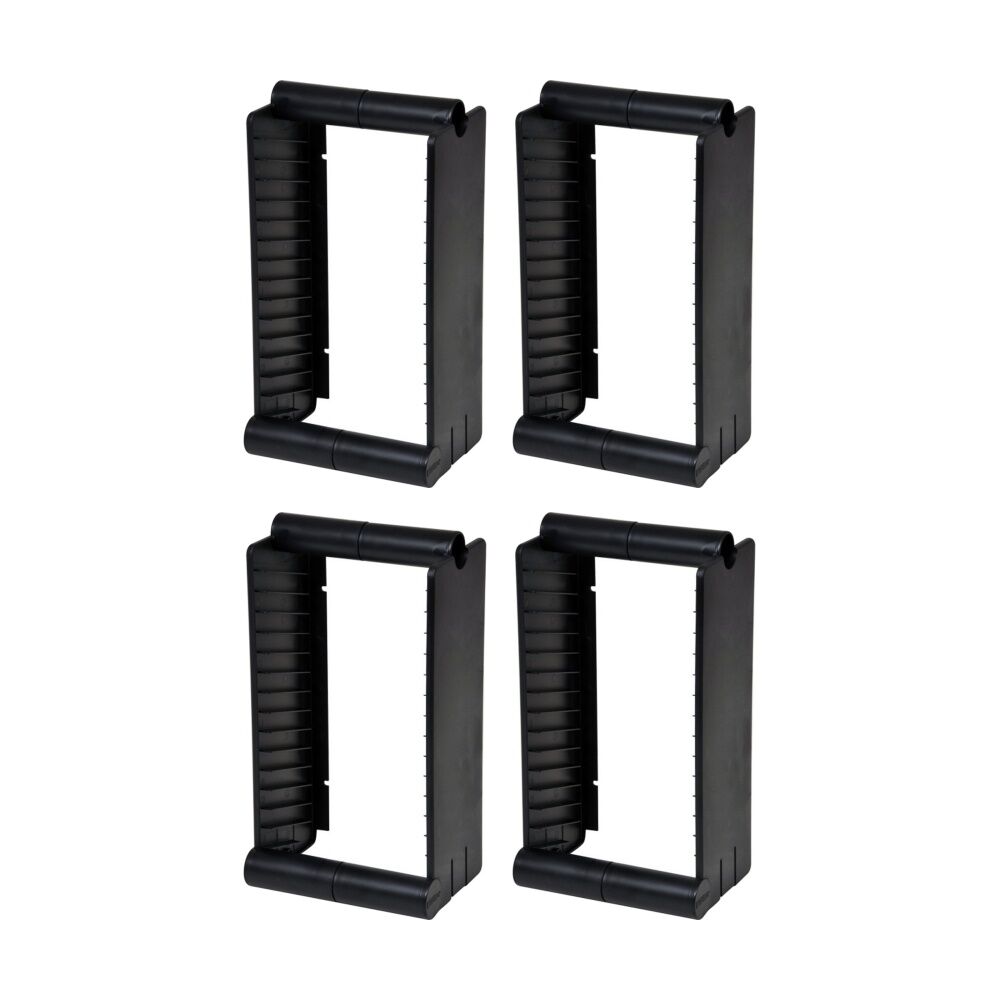 Fischer Plastic 15 Unit Bluray Rack / Stand Blu-Ray Disc Blu-ray Holder (4 Pack)