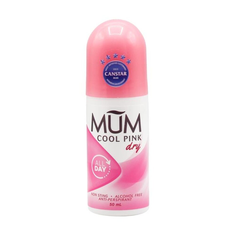 Mum Roll On Antiperspirant Deodorant Cool Pink Non-Sting 50mL (12 Pack) — image 2