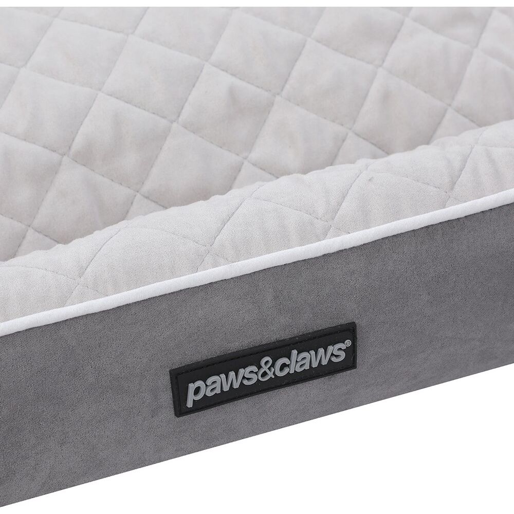 Paws and Claws X-Large Self Warming Walled Dog Pet Bed Grey 110x80x26cm — image 3
