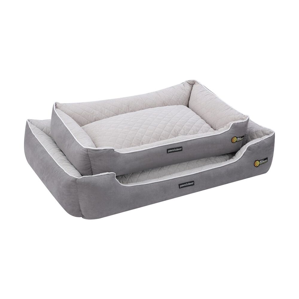 Paws and Claws X-Large Self Warming Walled Dog Pet Bed Grey 110x80x26cm — image 8