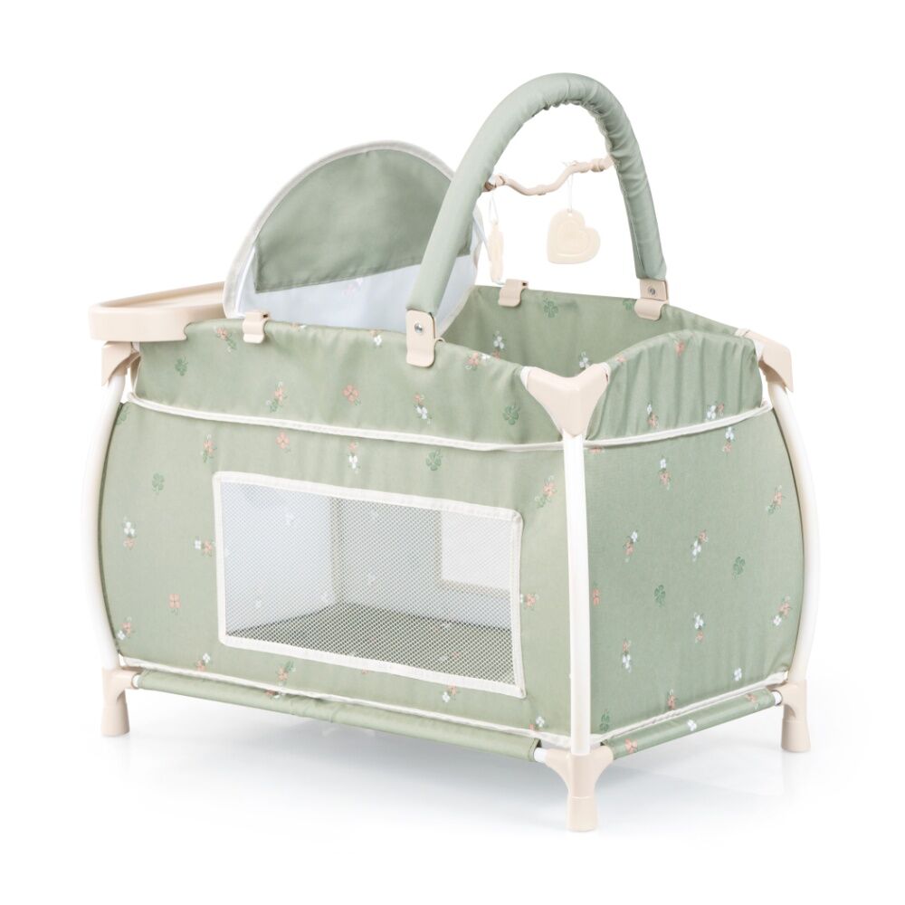Bayer Multi Bed Doll Cot Integrated High Chair For Dolls Soft Sage Green 46cm Bayer — image 4