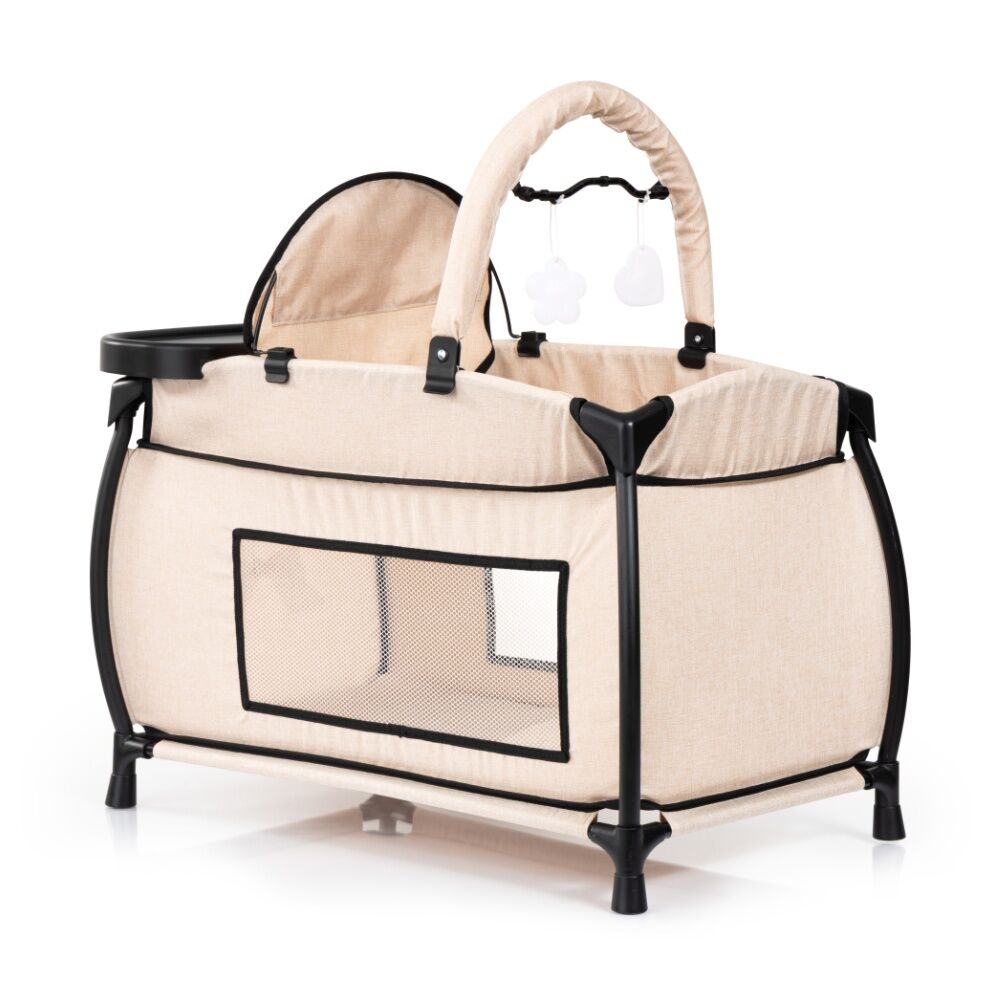 Bayer Multi Bed Doll Cot Integrated High Chair Dolls Beige 46cm Bayer — image 3