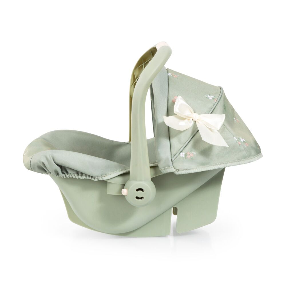Bayer Car Capsule Doll Car-Seat Sunshade Seat Belt Soft Sage Green 46cm Bayer