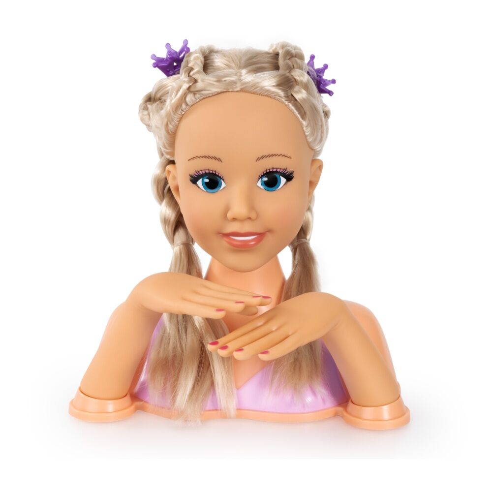 Bayer Lovely Styling Head With Brush Comb Hair Clips Curlers Make Up 25cm — image 2