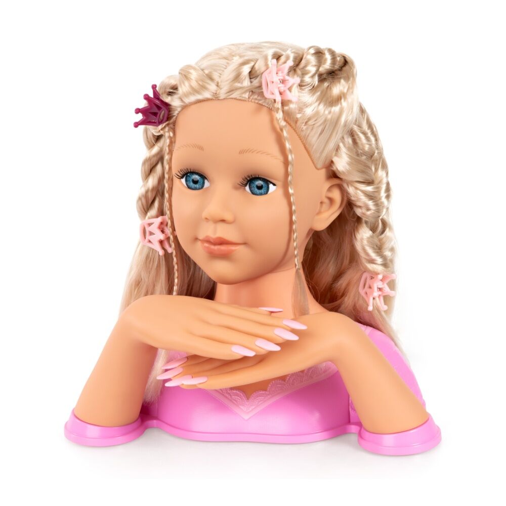 Bayer Charlene Supermodel Magic Nails Blonde Styling Head - 27cm Doll With Removable Fingernails, Hair Accessories, And Make-Up - Creative Styling — image 8