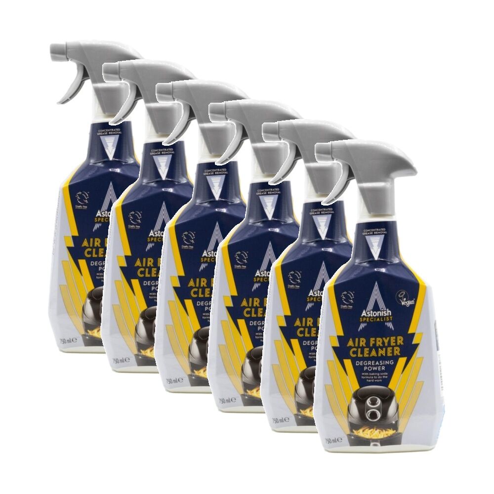Astonish Air Fryer Cleaner Spray Degreasing Power Baking Soda Formula 750ml (6 Pack)